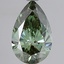 2.00 Ct. Fancy Vivid Green Pear Lab Grown Diamond