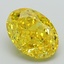 3.02 Ct. Fancy Vivid Yellow Oval Lab Grown Diamond