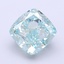 2.02 Ct. Fancy Intense  Green Cushion Lab Grown Diamond