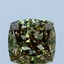 4.36 Ct. Fancy Vivid Green Cushion Lab Grown Diamond