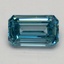 1.00 Ct. Fancy Vivid Blue Emerald Lab Grown Diamond
