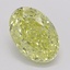 2.07 Ct. Fancy Intense Yellow Oval Diamond