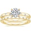 18K Yellow Gold Corinne Diamond Ring with Anais Diamond Ring
