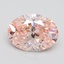 2.50 Ct. Fancy Intense Pink Oval Lab Grown Diamond