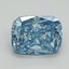 2.03 Ct. Fancy Vivid Blue Cushion Lab Grown Diamond