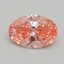 1.00 Ct. Fancy Vivid Pink Oval Lab Grown Diamond