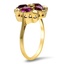 The Mikaela Ring, smalltop view on a hand