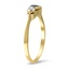 The Erminia Ring, smalltop view on a hand