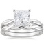 18KW Moissanite Twisted Vine Bridal Set, smalltop view