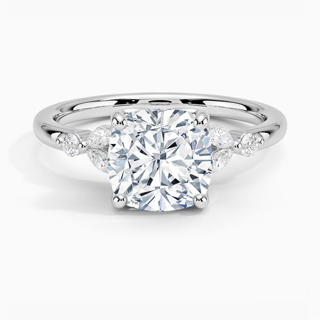 18K White Gold Verbena Diamond Ring