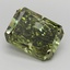 4.00 Ct. Fancy Vivid  Green Radiant Lab Grown Diamond