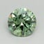 0.83 Ct. Fancy Vivid Pacific Green Round Lab Grown Diamond