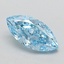 1.02 Ct. Fancy Vivid  Blue Marquise Lab Grown Diamond