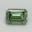 3.1 Ct. Fancy Vivid Pacific Green Emerald Lab Grown Diamond