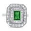 Retro Emerald Vintage Ring