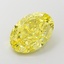 5.43 Ct. Fancy Vivid  Yellow Oval Lab Grown Diamond
