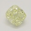 1.00 Ct. Fancy Light Yellow Cushion Diamond