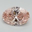 5.10 Ct. Fancy Vivid Pink Oval Lab Grown Diamond