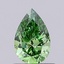 0.56 Ct. Fancy Vivid Green Pear Lab Grown Diamond