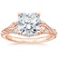 14K Rose Gold Begonia Vine Diamond Ring (1/2 ct. tw.), smalltop view