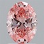 1.50 Ct. Fancy Vivid Pink Oval Lab Grown Diamond