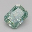 1.02 Ct. Fancy Vivid Green Radiant Lab Grown Diamond