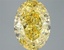 6.09 Ct. Fancy Vivid  Yellow Oval Lab Grown Diamond