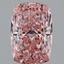 6.16 Ct. Fancy Vivid Pink Cushion Lab Grown Diamond
