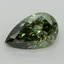 3.07 Ct. Fancy Vivid Green Pear Lab Grown Diamond