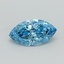 0.39 Ct. Fancy Vivid Blue Marquise Lab Grown Diamond