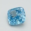5.10 Ct. Fancy Vivid Blue Cushion Lab Grown Diamond