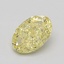 0.71 Ct. Fancy Intense Yellow Oval Diamond