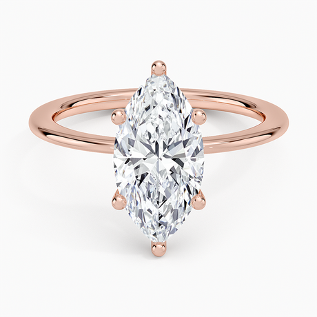 14K Rose Gold Aimee Solitaire Ring