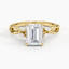 18K Yellow Gold Willow Diamond Ring (1/8 ct. tw.), smalltop view