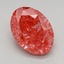 3.15 Ct. Fancy Vivid Pink Oval Lab Grown Diamond