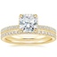 18K Yellow Gold Gala Diamond Ring with Luxe Ballad Diamond Ring (1/4 ct. tw.)