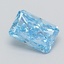 0.36 Ct. Fancy Vivid  Blue Radiant Lab Grown Diamond