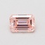 0.52 Ct. Fancy Vivid Pink Emerald Lab Grown Diamond