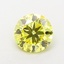 1.01 Ct. Fancy Vivid Yellow Round Lab Grown Diamond