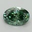 3.09 Ct. Fancy Vivid Pacific Green Oval Lab Grown Diamond