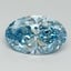 6.10 Ct. Fancy Vivid Blue Oval Lab Grown Diamond