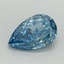 0.84 Ct. Fancy Vivid Blue Pear Lab Grown Diamond