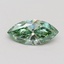 0.72 Ct. Fancy Vivid Green Marquise Lab Grown Diamond