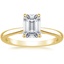 18K Yellow Gold Dawn 1.5mm Diamond Ring, smalltop view