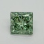 1.33 Ct. Fancy Vivid Pacific Green Princess Lab Grown Diamond