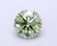 1.18 Ct. Fancy Vivid  Green Round Lab Grown Diamond