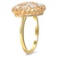 The Carmelia Ring, smalltop view on a hand