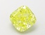 1.17 Ct. Fancy Vivid  Yellow Cushion Lab Grown Diamond