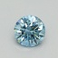 0.51 Ct. Fancy Vivid Blue Round Lab Grown Diamond