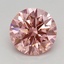 0.95 Ct. Fancy Vivid Pink Round Lab Grown Diamond